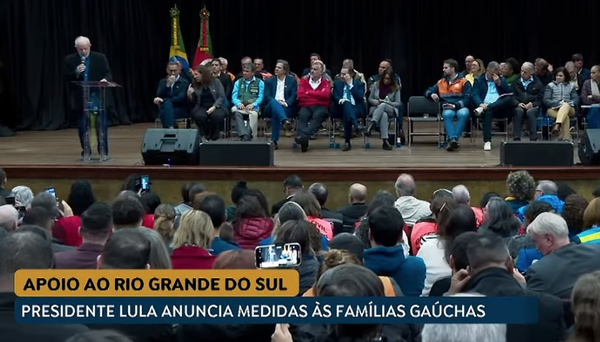 Lula fala em eleições no dia de anúncio de pacote no RS: 'Ainda pensei em disputar umas 10'