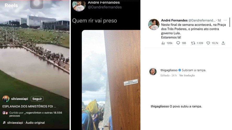 Parlamentares bolsonaristas apagam posts de apoio aos atos terroristas em Brasília