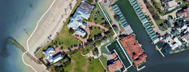 Imagem aérea mostra como é a casa mais cara dos EUA — Foto: Reprodução