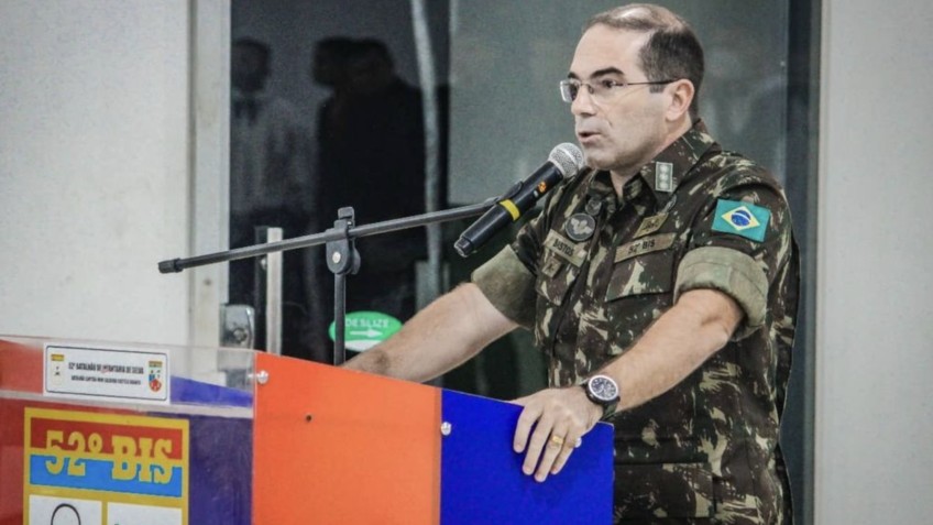 Fabrício Moreira de Bastos, ex-chefe da Secretaria de Comunicação Social de Bolsonaro e do 52° Batalhão de Infantaria de Selva do Exército, em Marabá (PA) — Foto: Reprodução