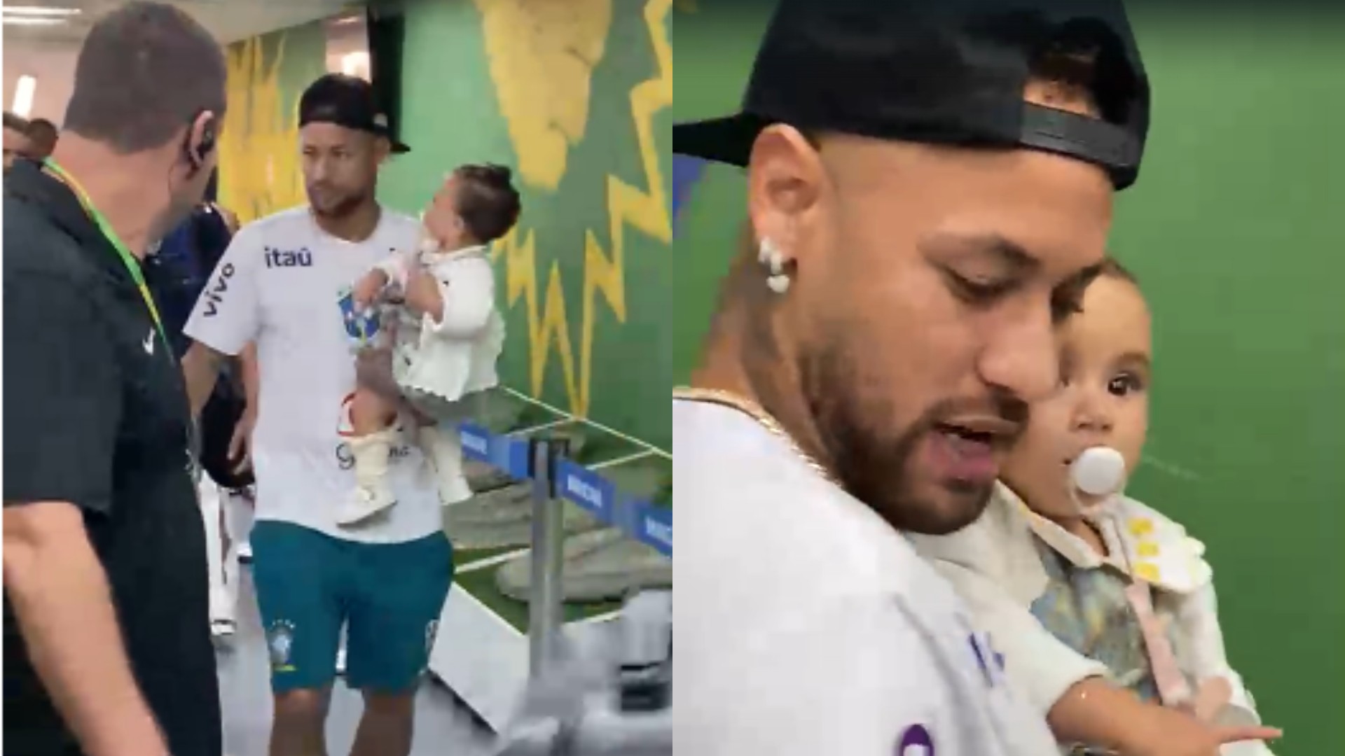 Neymar deixa o Maracanã com a família e agradece carinho da torcida em amistoso de preparação para a Copa