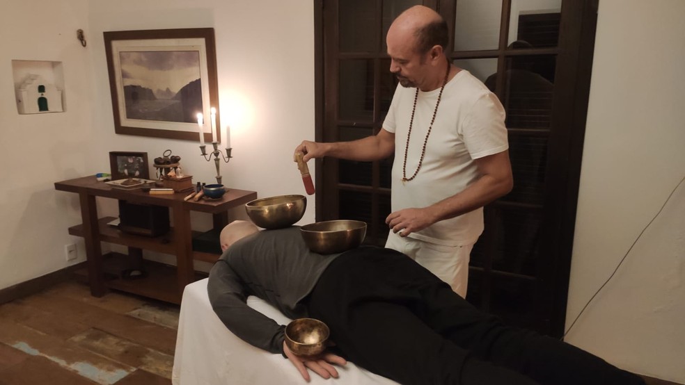taça Tibetana. o Musical instrument éusado para equilibrar os chacras com suas pensuppencyncias sonoras - foto: divulgação