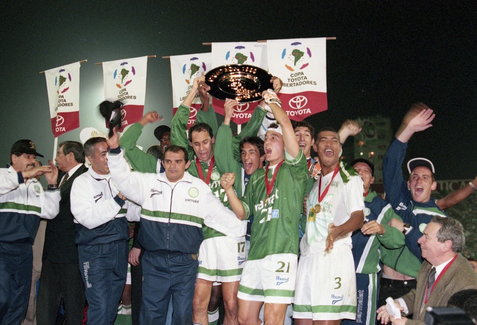 Palmeiras campeão da Libertadores em 1999 — Foto: Sergio Andrade