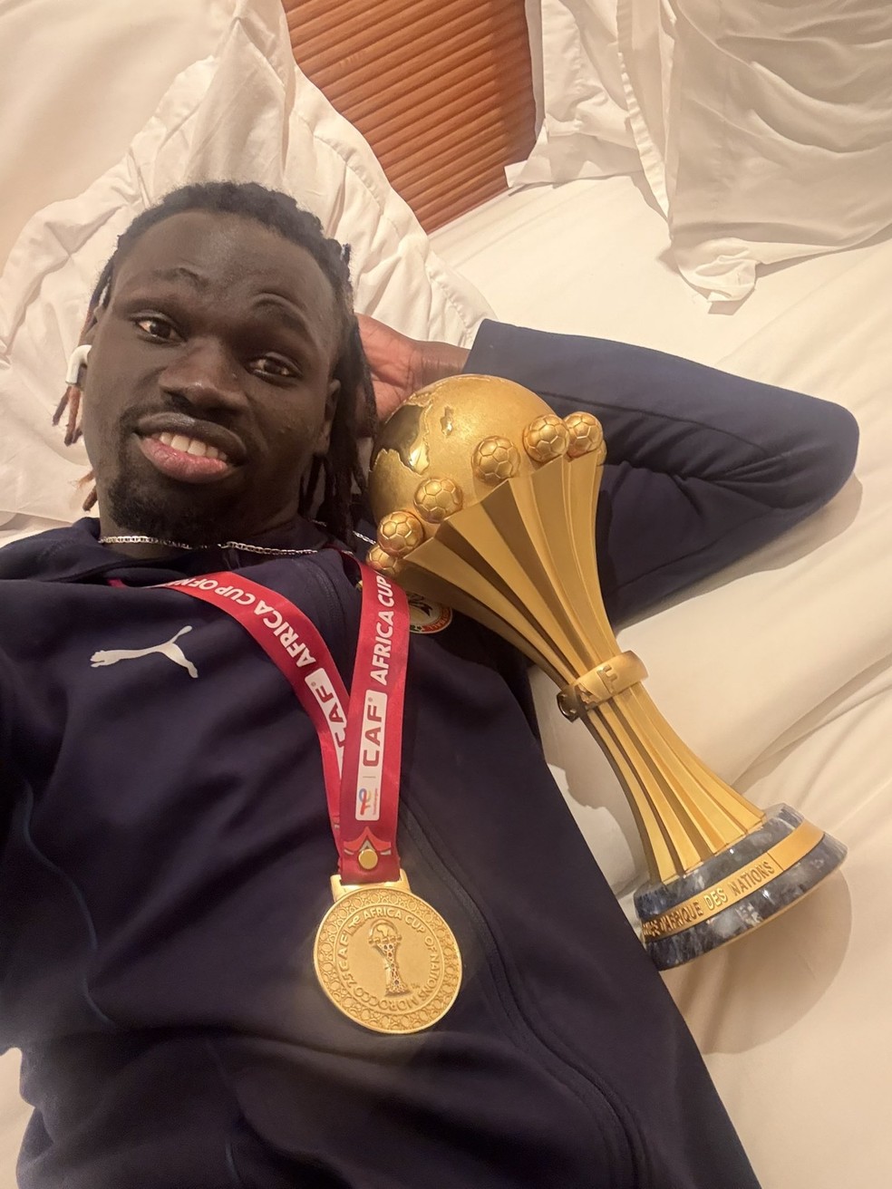 Pathé Ciss, meia de Senegal — Foto: Reprodução/X