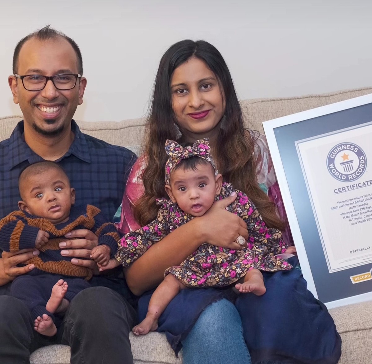 Canadian brothers become world’s most premature twins after being born at just 22 weeks