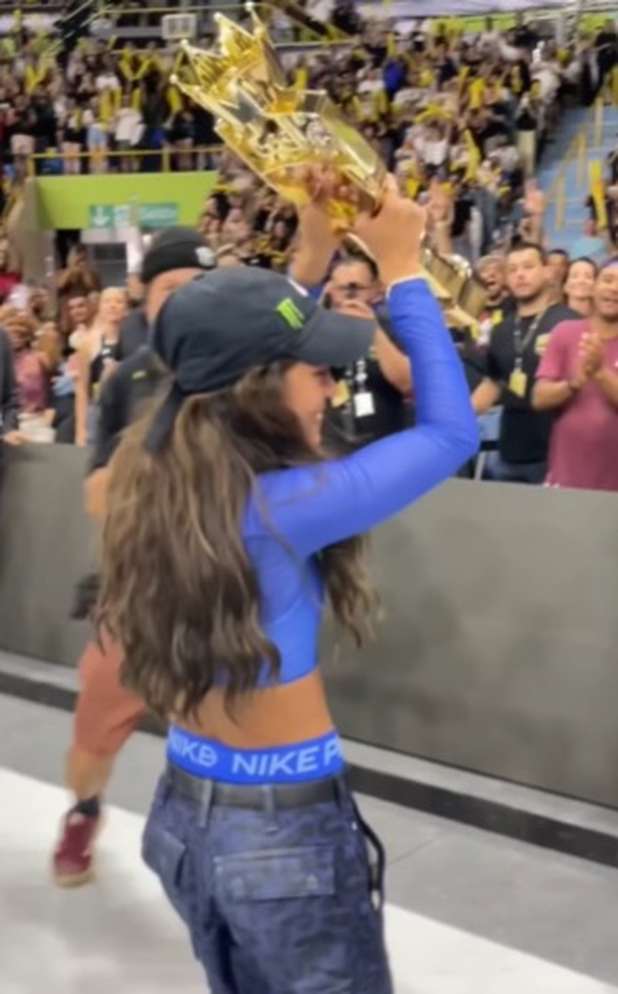 Rayssa Leal conquista o tricampeonato da Street League Super Crown, em S&atilde;o Paulo: &uacute;nica mulher