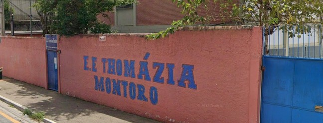 Alunos e professores foram esfaqueados na Escola Estadual Thomazia Montoro, em São Paulo — Foto: Reprodução/Google