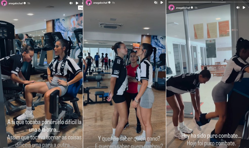 Duelo entre Ana Galocha e Inês Afonso no treino