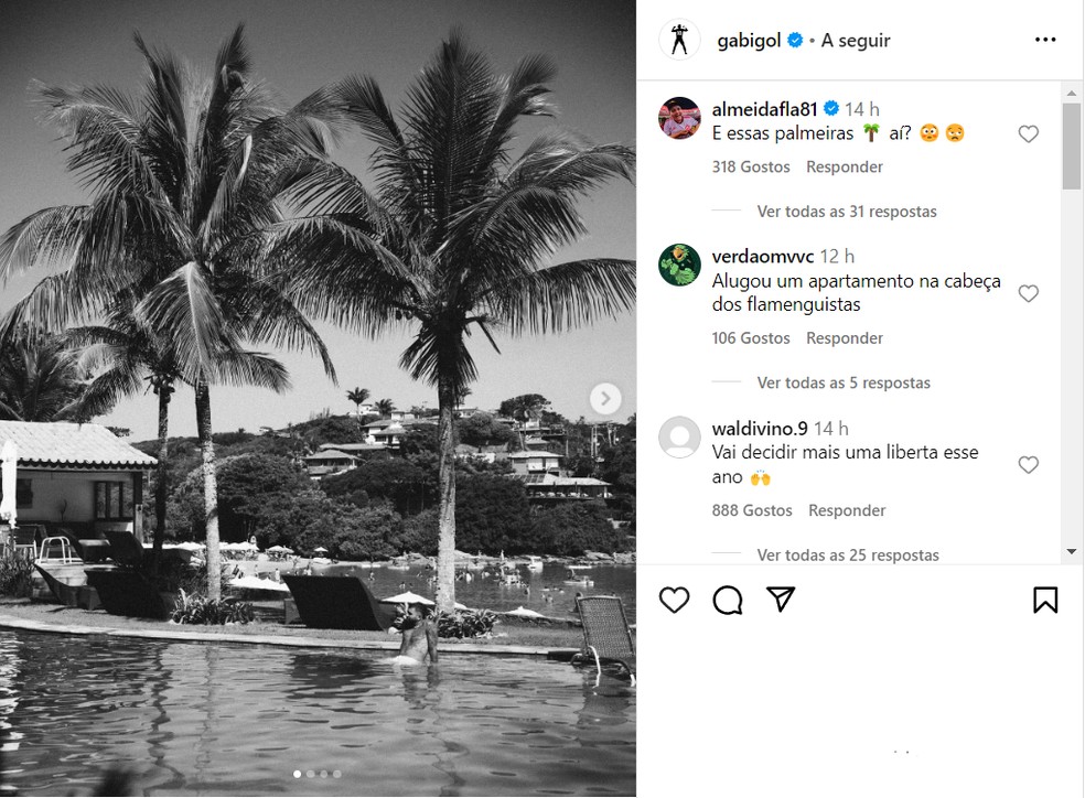 Gabigol posta foto com Palmeiras e agita web — Foto: Reprodução
