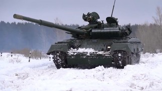 O modelo atualizado, T-64E, é fabricado na Ucrânia — Foto: Reprodução
