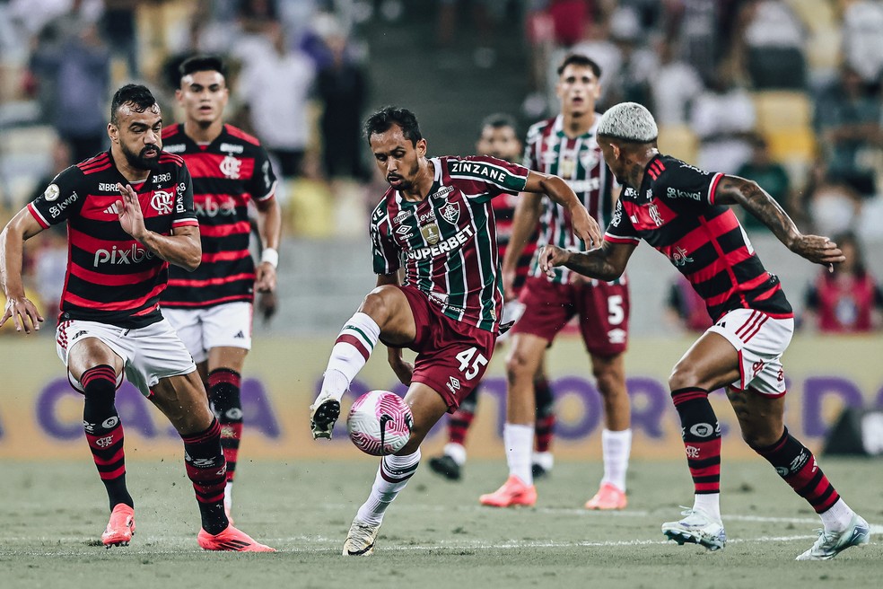 Flamengo x Fluminense - Brasileirão 2024 — Foto: LUCAS MERÇON / FLUMINENSE F.C.
