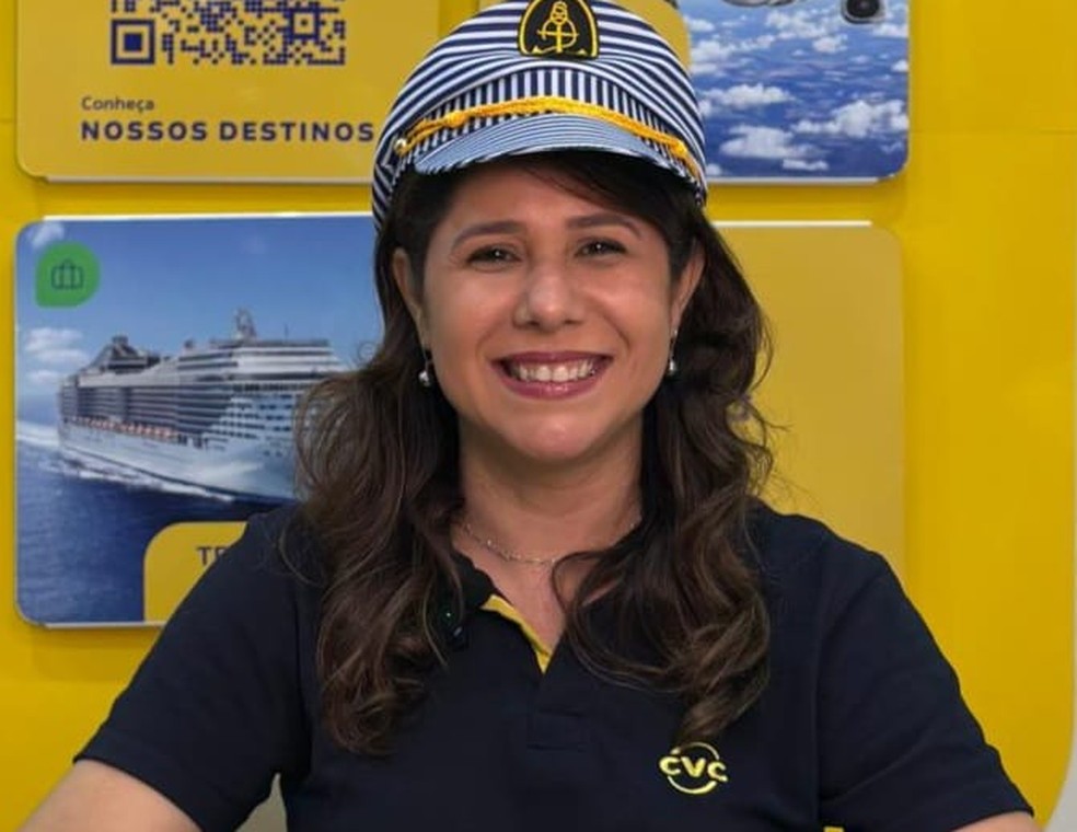 Janaína Souza, de 43 anos, supervisora da CVC em Manaus, produz vídeos curtos para internet — Foto: Divulgação