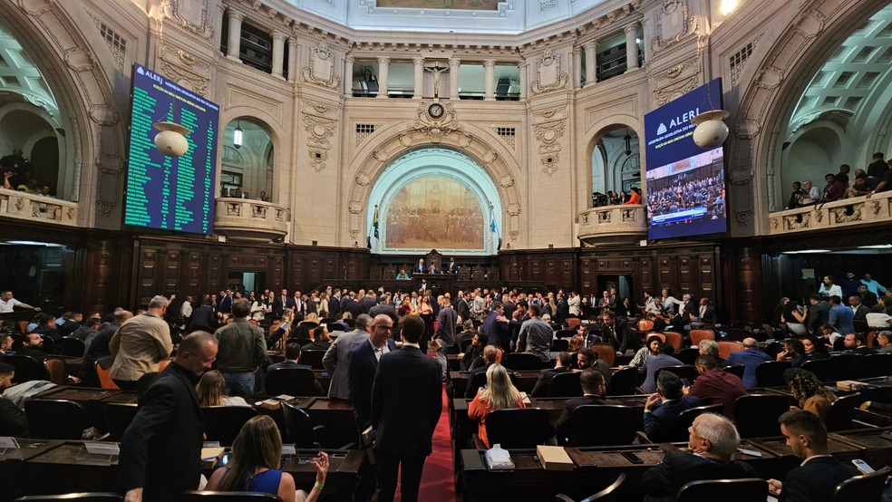 Rodrigo Basilar re-elected as President of Alerj – Photo: Felipe Greenberg / Agência O Globo