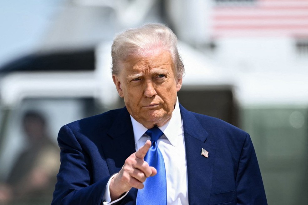 O presidente dos Estados Unidos, Donald Trump — Foto: Brendan SMIALOWSKI / AFP