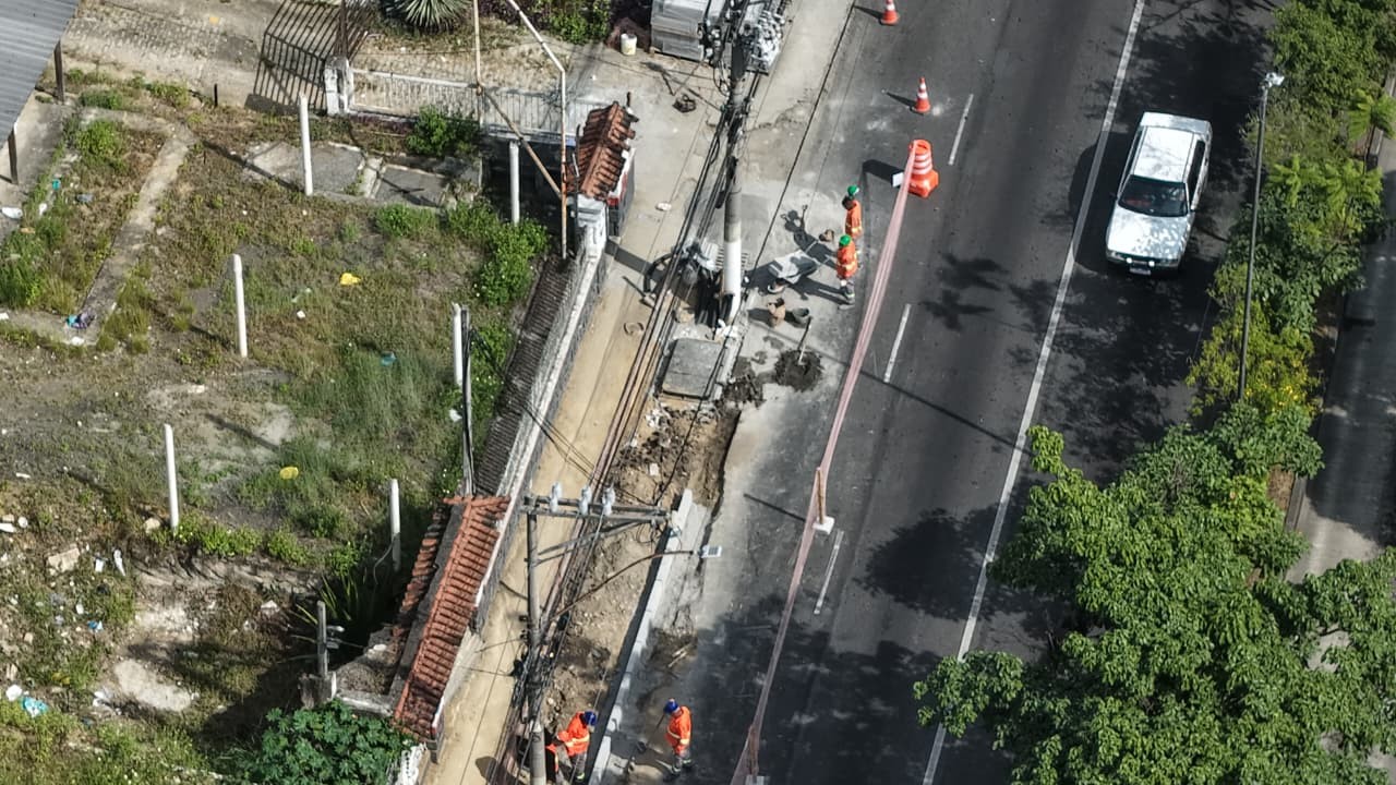 Obras de requalificação da Alameda São Boaventura, em Niterói, têm previsão de 24 meses