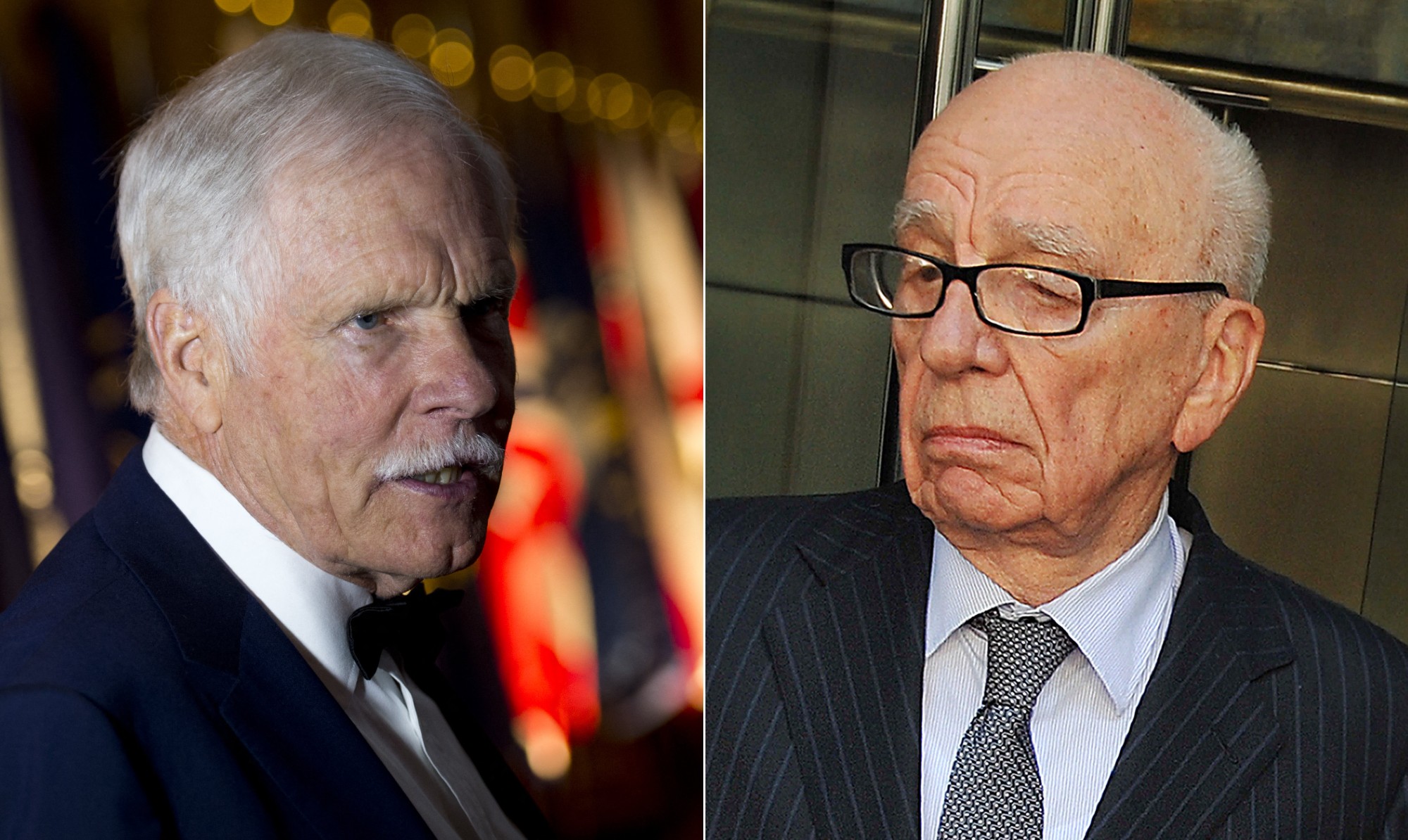 'Succession' da vida real: Magnatas da TV, Ted Turner e Rupert Murdoch ...