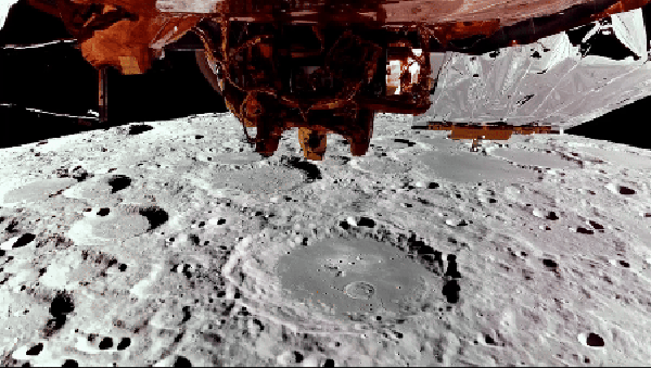 Blue Ghost durante uma órbita da lua — Foto: Firefly Aerospace