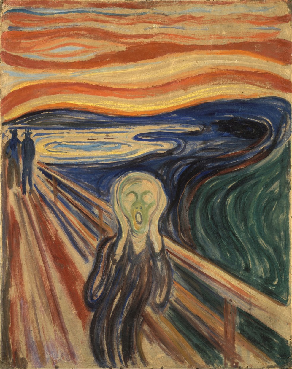 Quadro 'O Grito', a emblemática obra-prima do pintor norueguês Edvard Munch — Foto: Reprodução