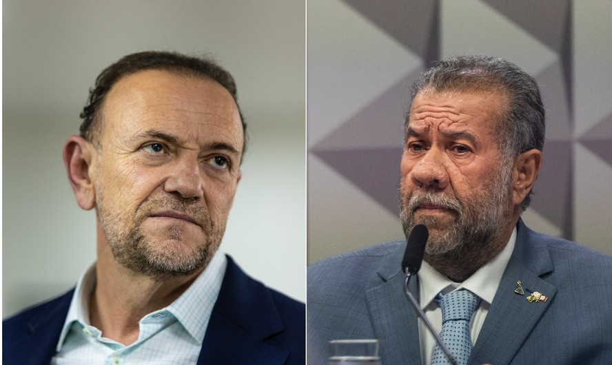 Presidentes do PT, Edinho Silva, e do PDT, Carlos Lupi
