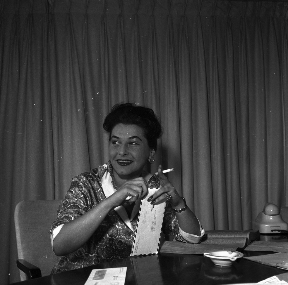 A tcheca Dana Edita Fischerova de Teffé, antes de desaparecer, em 29 de junho de 1961 — Foto: Arquivo / Agência O Globo