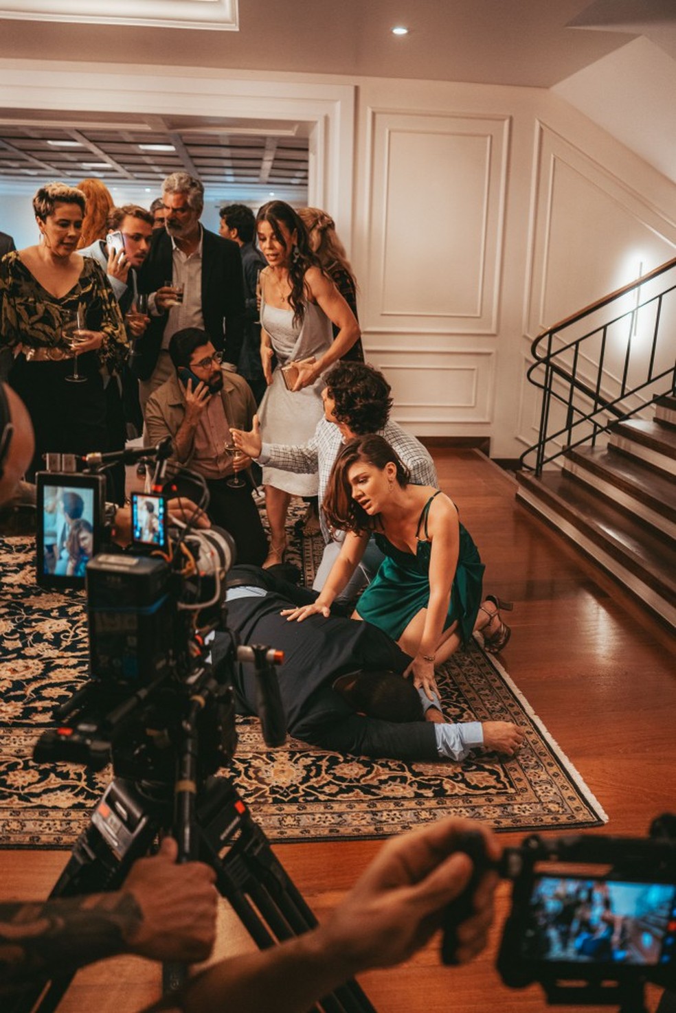 Gravação de 'Tudo por uma segunda chance' — Foto: TV Globo