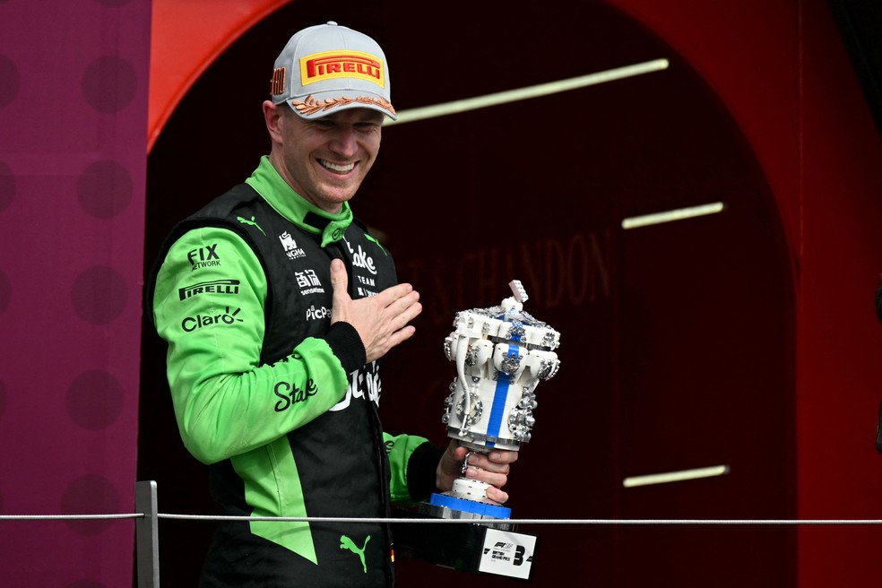 Nico Hulkenberg: fim de jejum — Foto: Photo by Andrej ISAKOVIC / AFP
