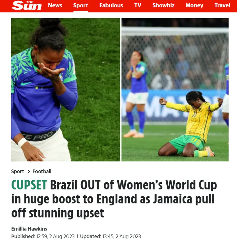 Eliminados da Copa Feminina: veja seleções que estão fora do Mundial