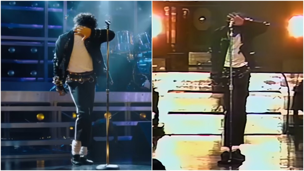 Jaafar Jackson e Michael Jackson — Foto: Reprodução/IMDb e YouTube