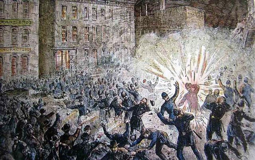 A Revolta de Haymarket, que definiu o 1º de maio como Dia do Trabalho