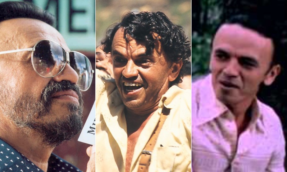 José Dumont em '2 filhos de Francisco', 'Narradores de Javé' e 'A hora da estrela' (Foto: Divulgação)