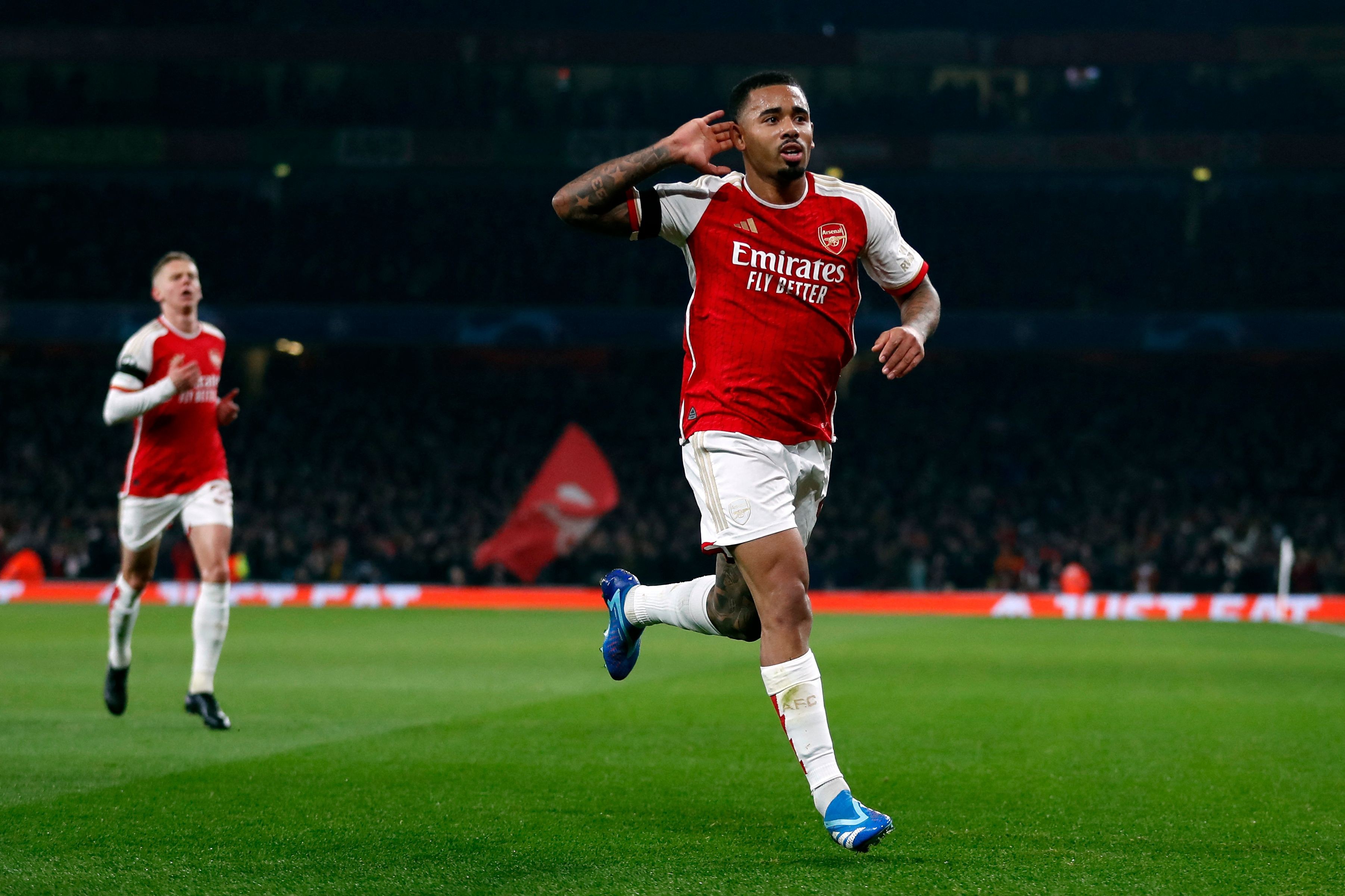 Campeão da Premier League pelo Arsenal, Gabriel Jesus diz que pensa 