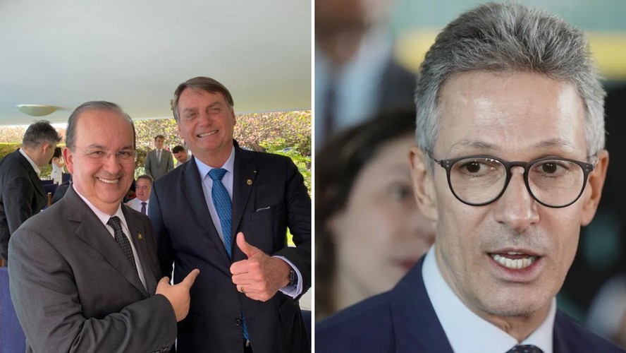 Os governadores Jorginho Mello (SC) e Romeu Zema (MG)