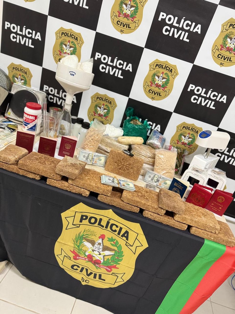 Apreens&atilde;o em Santa Catarina &mdash; Foto: Divulga&ccedil;&atilde;o / Pol&iacute;cia Civil