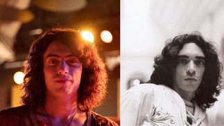 Jaffar Bambirra vive o cantor e compositor Sérgio Sampaio — Foto: Ariela Bueno e Arquivo pessoal