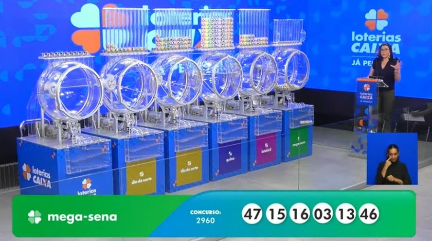 Confira os n&uacute;meros do concurso 2960 da Mega-Sena