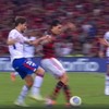 Pênallti marcado para o Flamengo contra o Fortaleza - Reprodução