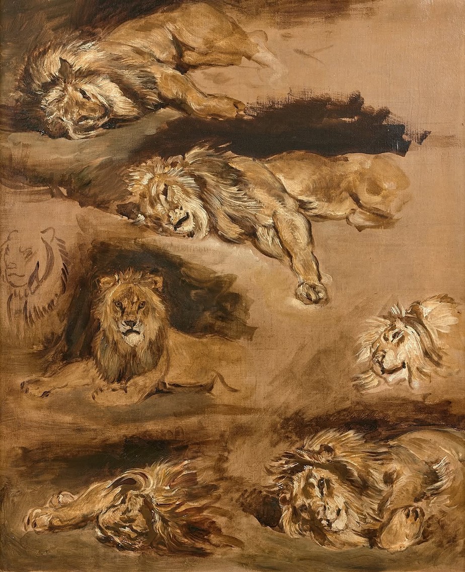 DELACROIX RE:dO 廃盤 貴重 Descoberta em sala de estar, rara pintura de Delacroix é leiloada