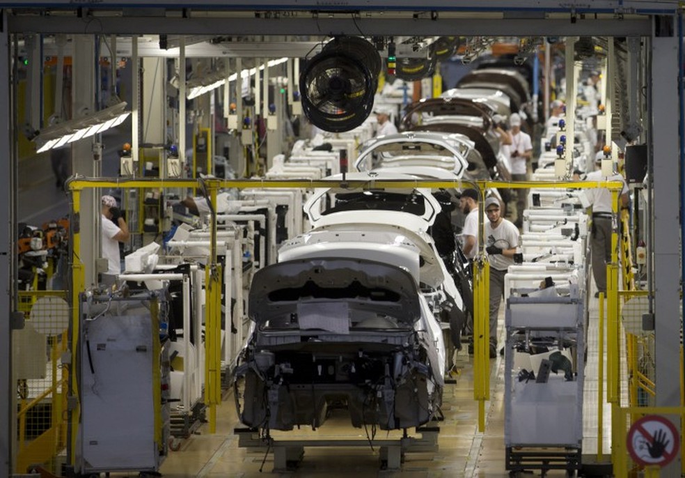 Fábrica da Nissan em Resende: indústria automobilística impulsiona a economia da região — Foto: Márcia Foletto/Arquivo