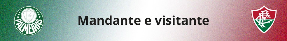 O retrospecto de Palmeiras e Fluminense como mandante e visitante — Foto: Editoria de Arte