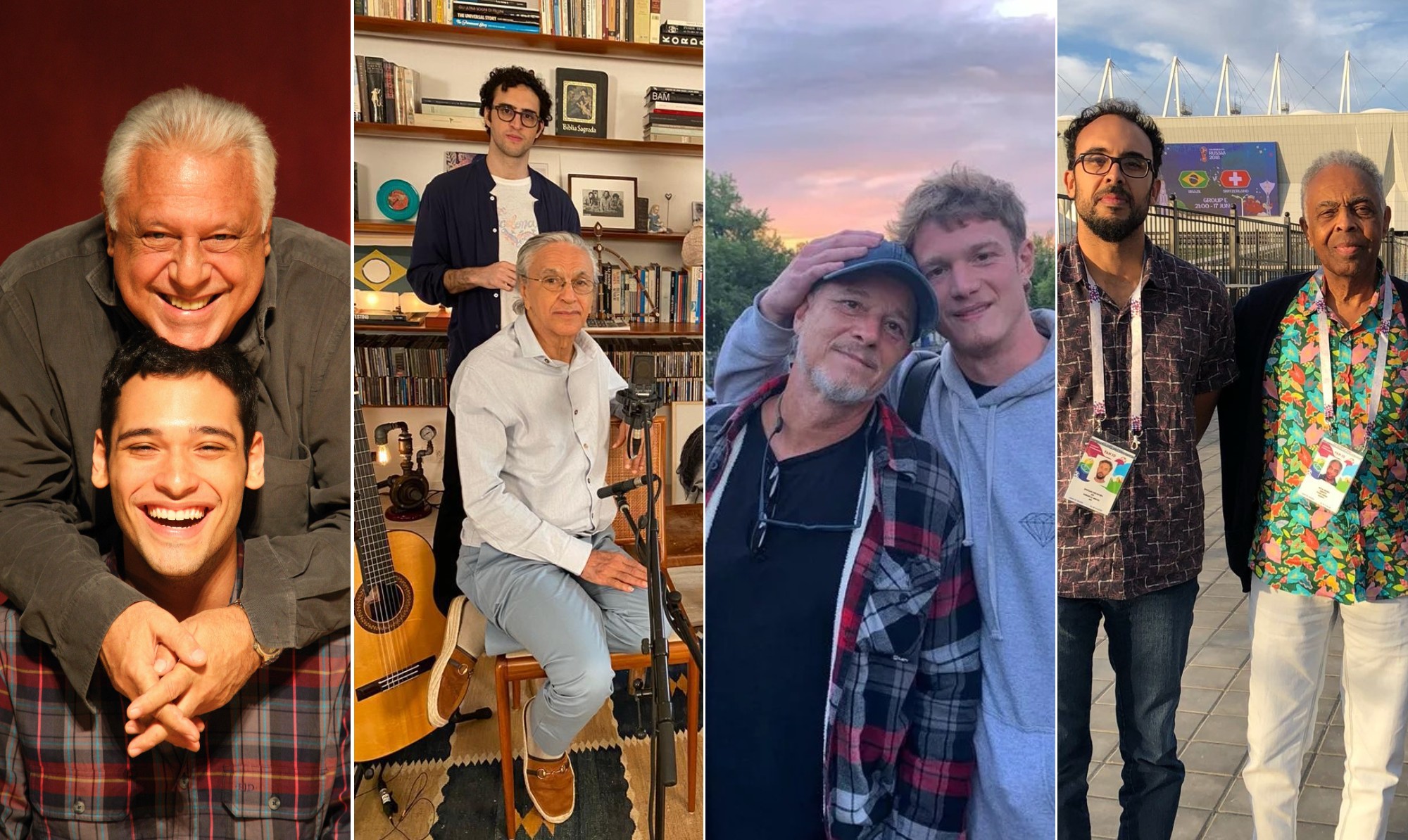 Famosos que viram os filhos seguirem a mesma profissão: exemplos do palco, do cinema e da música