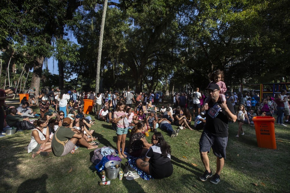 Evento-teste propõe dar vida ao parque após período de degradação — Foto: Alexandre Cassiano / Agência O Globo