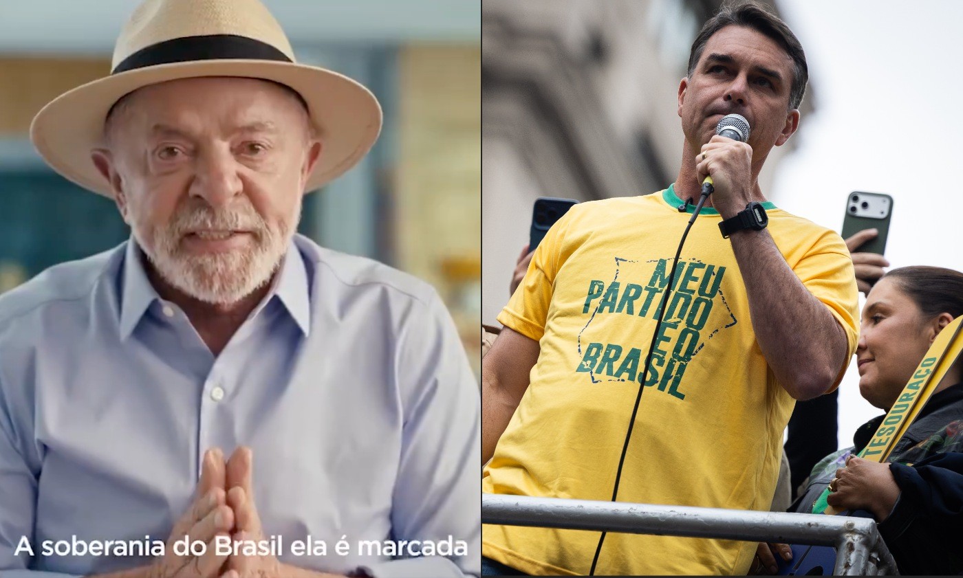 Flávio liga Moraes a Lula e reforça caso Lulinha, enquanto presidente acusa adversário de servir aos EUA e lembra atuação de família Bolsonaro no tarifaço