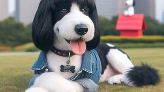 Assim seria o Snoopy em sua vida real, de acordo com a IA — Foto: Copilot