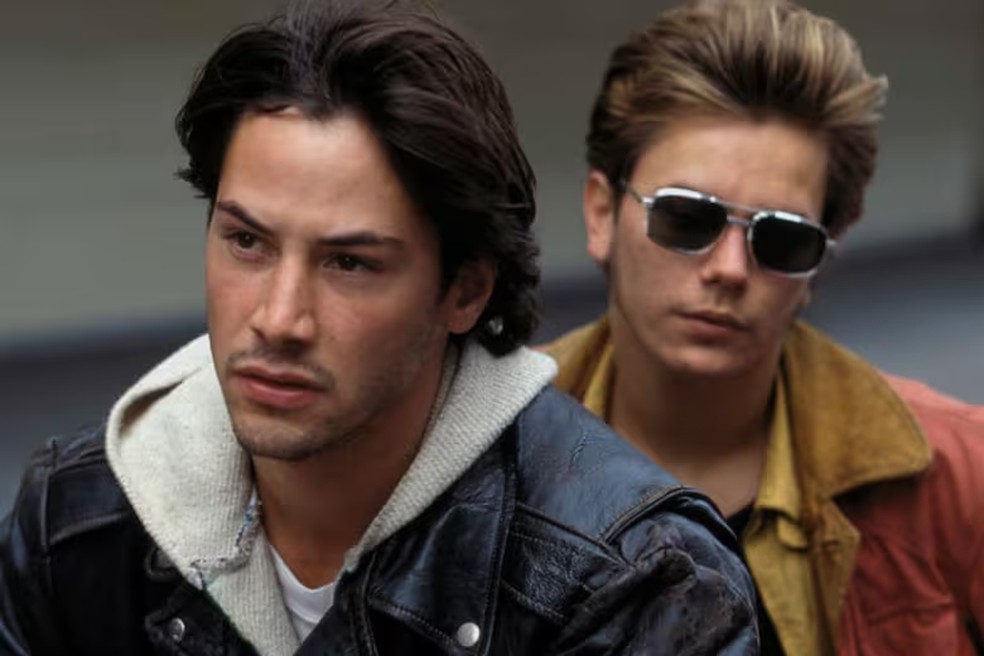 Keanu Reeves e River Phoenix em'Garotos de programa' — Foto: Divulgação