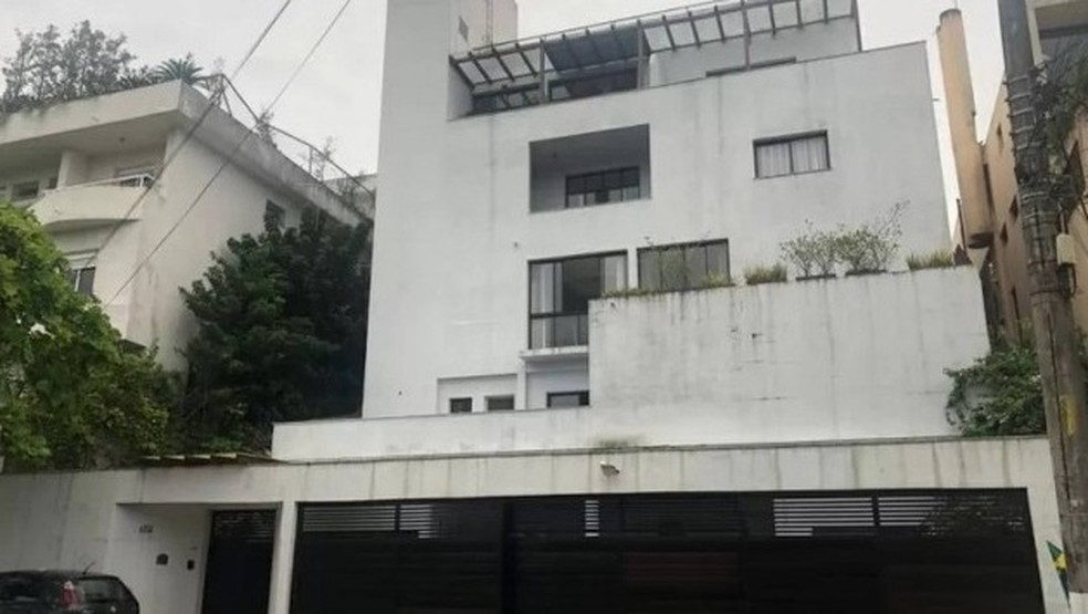 Casa de Pelé no Guarujá, que ficará com a viúva Marcia Aoki — Foto: Reprodução