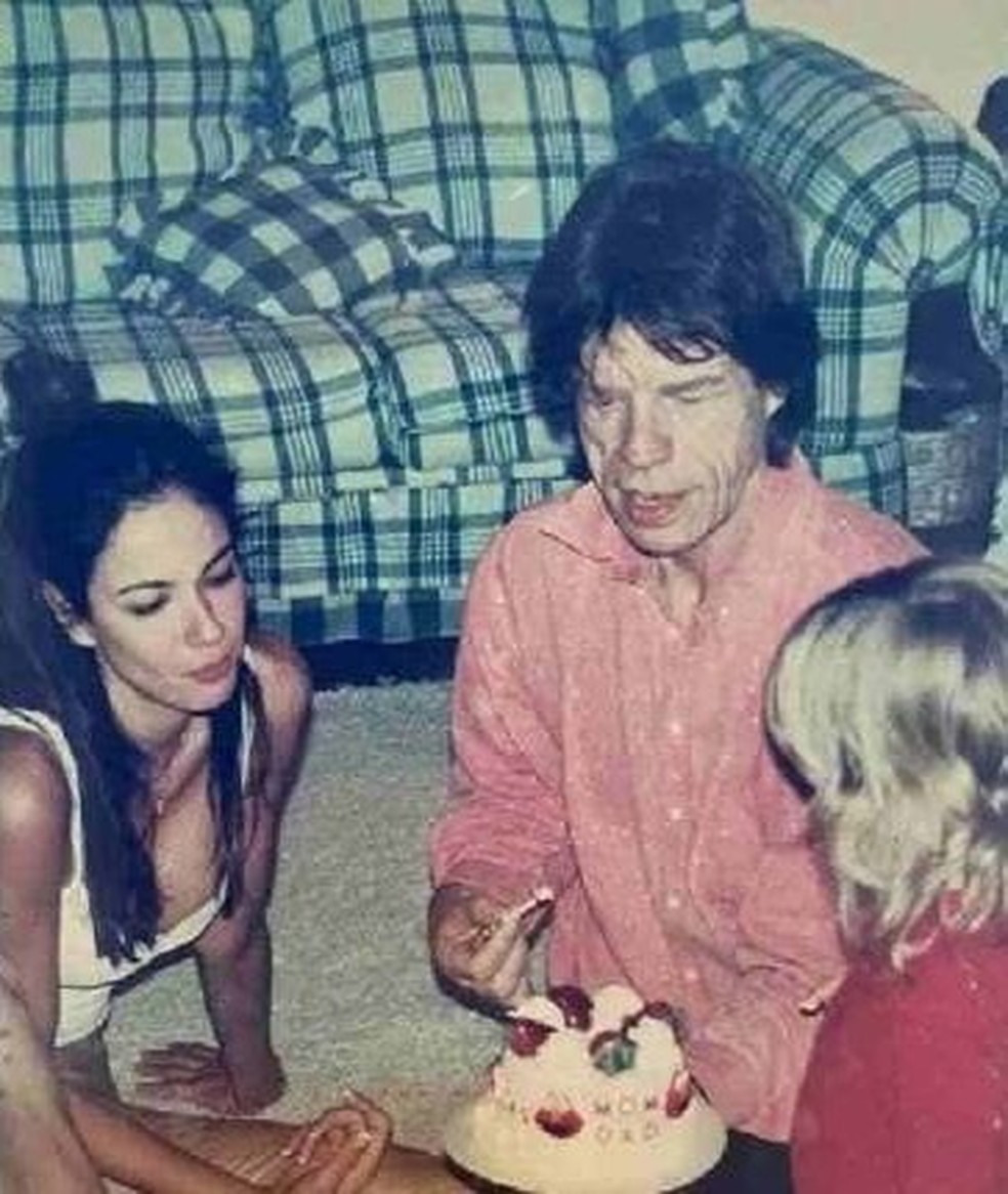Mick Jagger e Luciana Gimenez — Foto: Reprodução