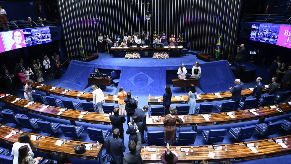 O plenário do Senado Federal — Foto:  Edilson Rodrigues/Agência Senado