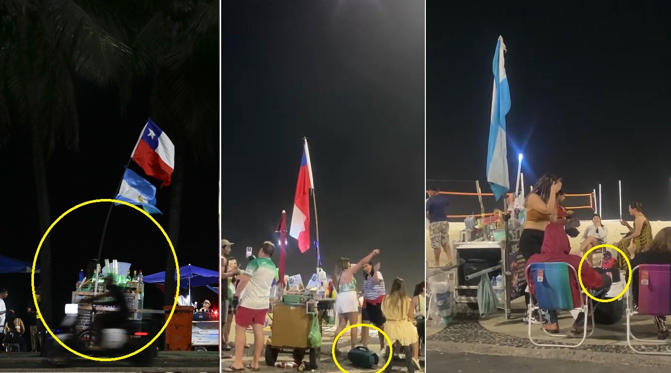 Calçadão de Copacabana, o mais famoso do Brasil, tem comércio irregular, roubo a barraqueiro e som alto até a madrugada