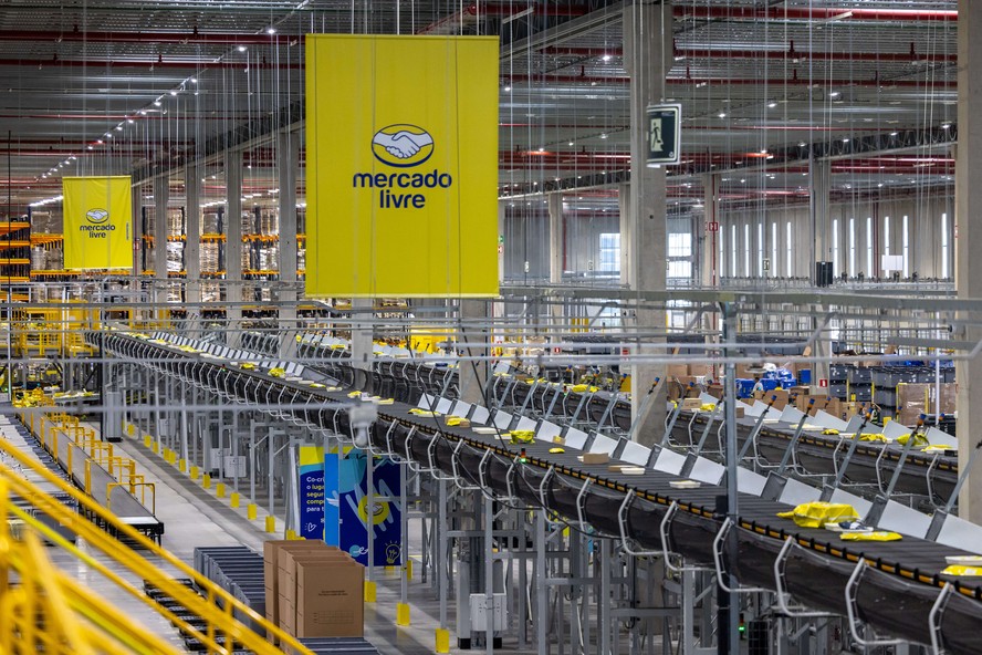 Centro de distribuição do Mercado Livre em São Paulo