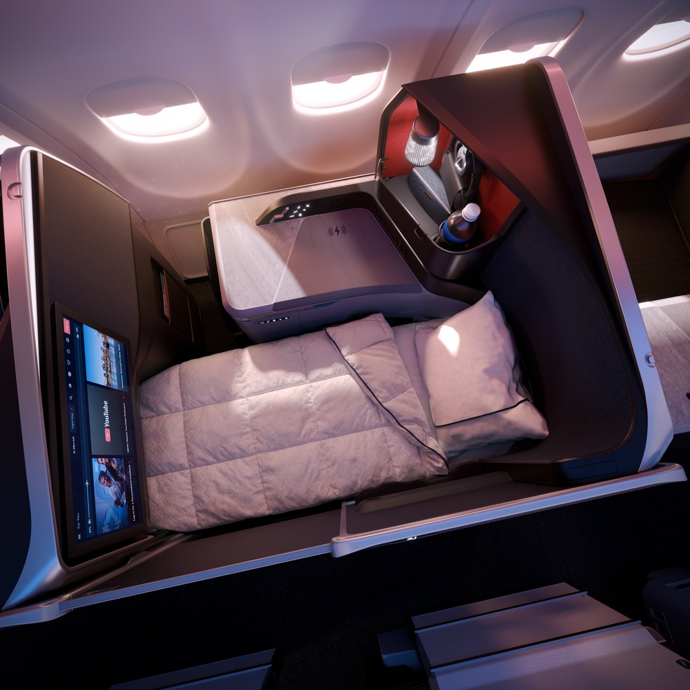 Nova classe premium da Delta — Foto: Divulgação/Delta